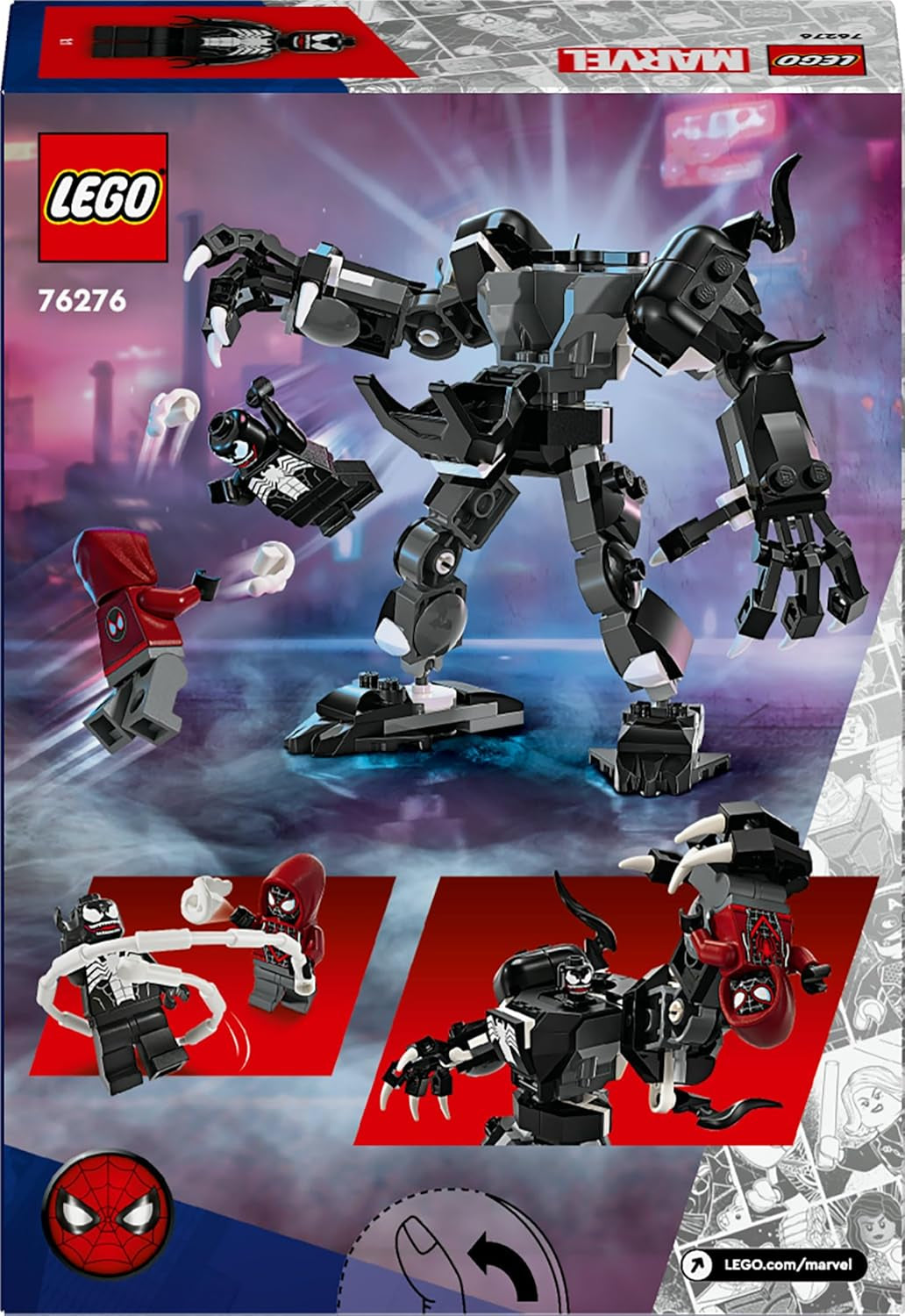 LEGO Marvel Venom Mech vs. Personaggi d'azione mobili per bambini Miles Morales Set di Spider-Man con mini personaggi di supereroi duello Regalo giocattolo per ragazzi e ragazze di 6 anni 76276 Set da costruzione Acquista dal negozio LEGO