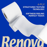 Carta igienica Renova Renova Divine Perfection, 42 rotoli, carta igienica Premium, 4 veli, ultra morbida, extra resistente, spessa, morbida e assorbente, carta certificata FSC, 4400G