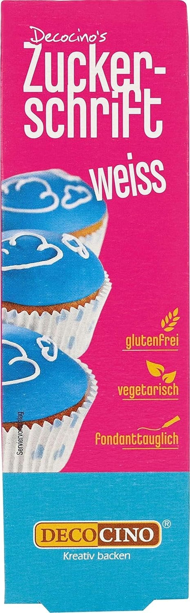 Decocino Scritta Zucchero Rosso - Scritta Colorante Alimentare - Pratico Tubo per Etichettare Fondente e Glassa - Decorazioni da Forno per Torte, Torte e Cupcakes! (Confezione da 2)