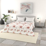 Biancheria da letto italiana trapunta basic estiva, microfibra stampata, 250X240Cm, Trapunte e Trapunte a cerchio Naty Shop Starfish 250X240Cm