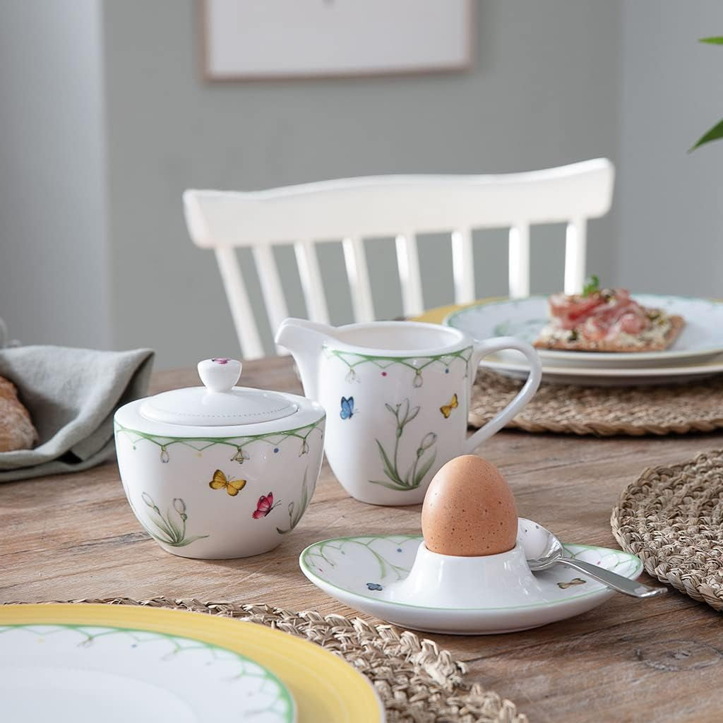 Villeroy & Boch Tazza da latte Colourful Spring, 280 ml, Porcellana Premium, Bianco/Multicolore
