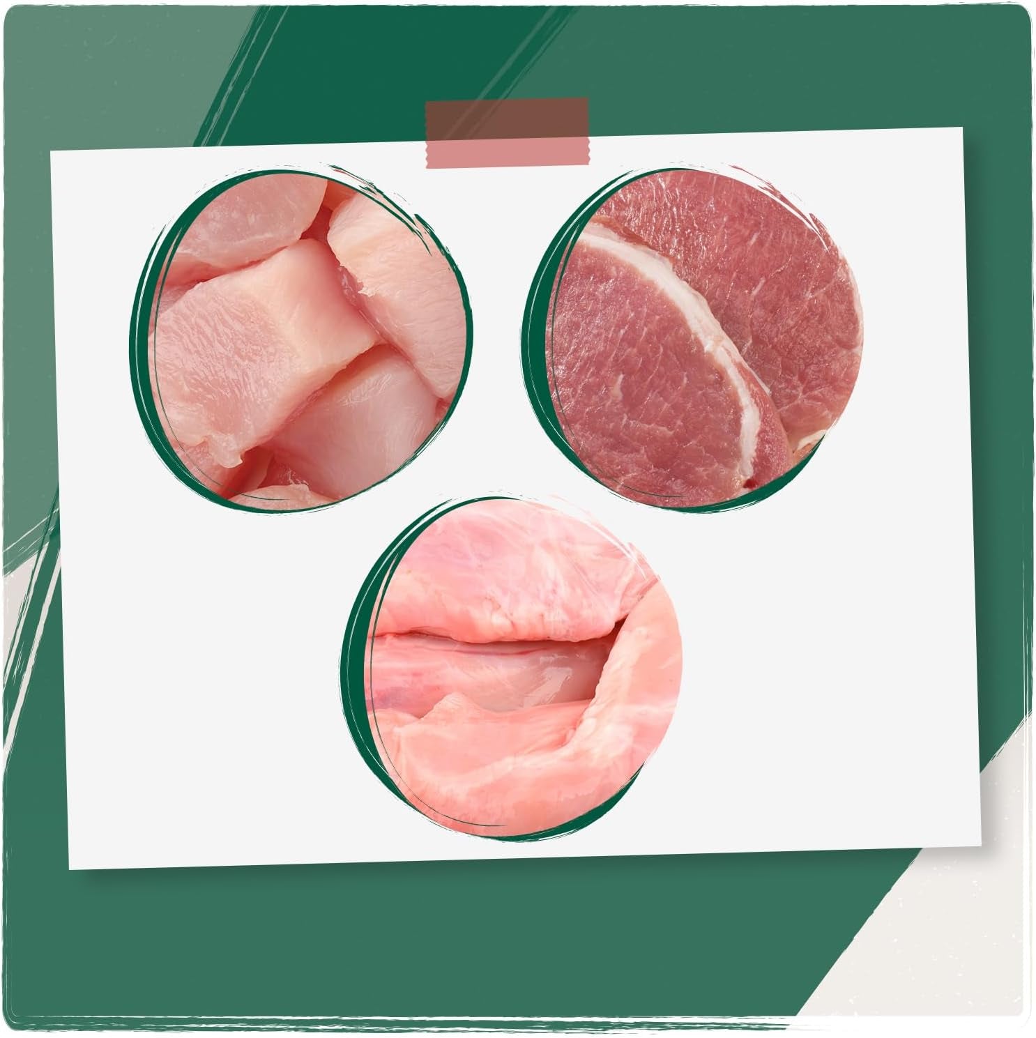 Venandi Animal - Premium Nassfutter für Katzen, Probierpakett I, Pollo, Pute, Cotenna, 6 x 200 g (confezione da 6), getreidefrei und naturbelassen