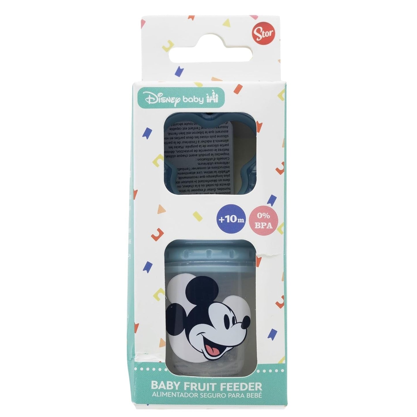 Ciuccio Tataway Disney Topolino Baby Fruit in plastica senza BPA con funzione soffocante, lavabile e riutilizzabile