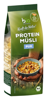 Muesli proteico puro Biozentrale - 375g - Biologico con miele - Come cereale per la colazione o come spuntino