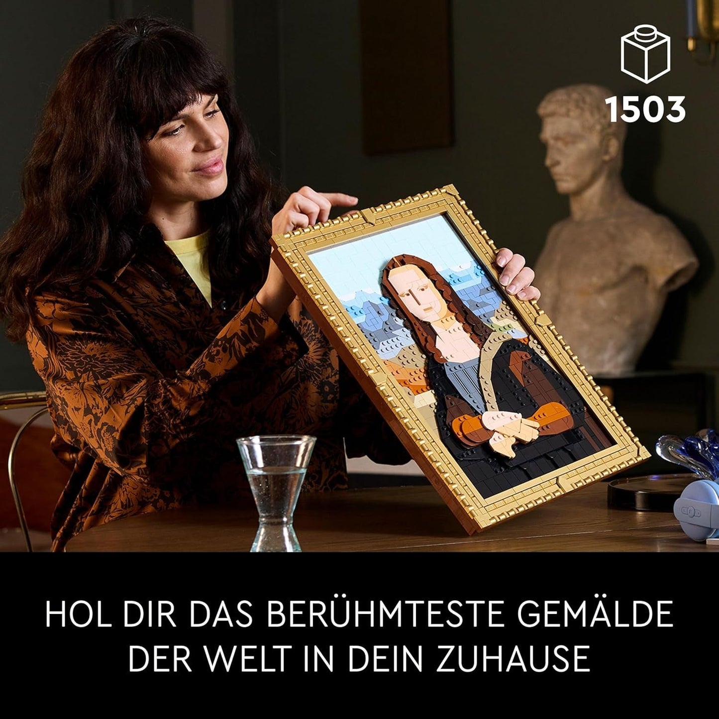 LEGO Art Monna Lisa, set per adulti, dipinto di Leonardo Da Vinci da appendere, attività creativa per uomini e donne, regalo per gli amanti dell'arte, arte rinascimentale italiana 31213 Set da costruzione Besuche den LEGO-Store