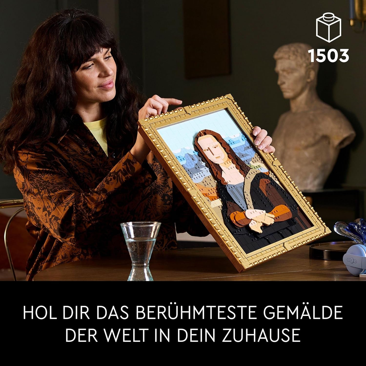 LEGO Art Monna Lisa, set per adulti, dipinto di Leonardo Da Vinci da appendere, attività creativa per uomini e donne, regalo per gli amanti dell'arte, arte rinascimentale italiana 31213 Set da costruzione Besuche den LEGO-Store