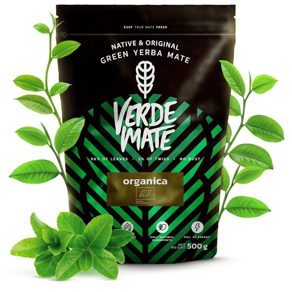 Verde Mate Green Orgánica 500 G – Yerba Mate biologica dal Brasile – senza fumo e lavorata con cura 0,5 kg