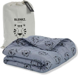Coperta per neonati ponderata | 3,5Kg | 100X150Cm | Coperta terapeutica | Coperte ponderate | Coperta pesante (faccia di tigre blu, 3,5 Kg-100X150 Cm) BLENKZ Letti e Coperte. Faccia di tigre blu 5Kg-140X200Cm