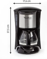 FG150813 Caffettiera Subito, 6 tazze, Nero/Acciaio inox