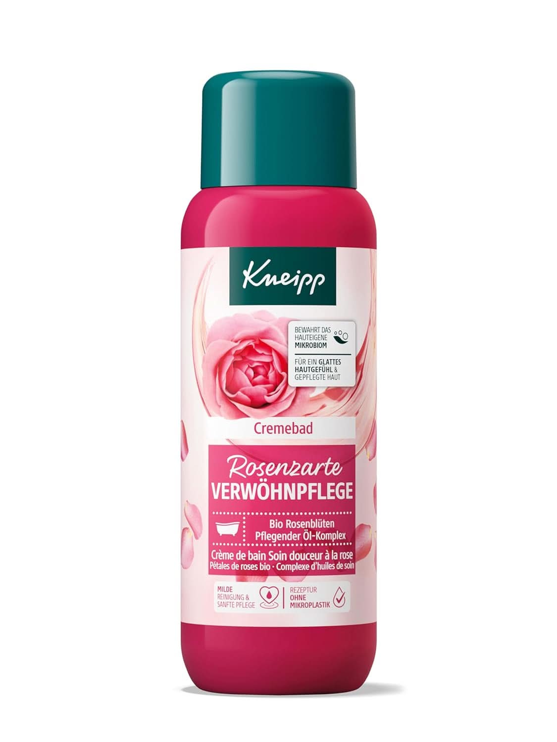 Kneipp, additivo per il bagno con estratto di alta qualità di fiori di rosa biologici e un complesso di oli nutrienti, 400 ml Doccia e bagno Naty Shop