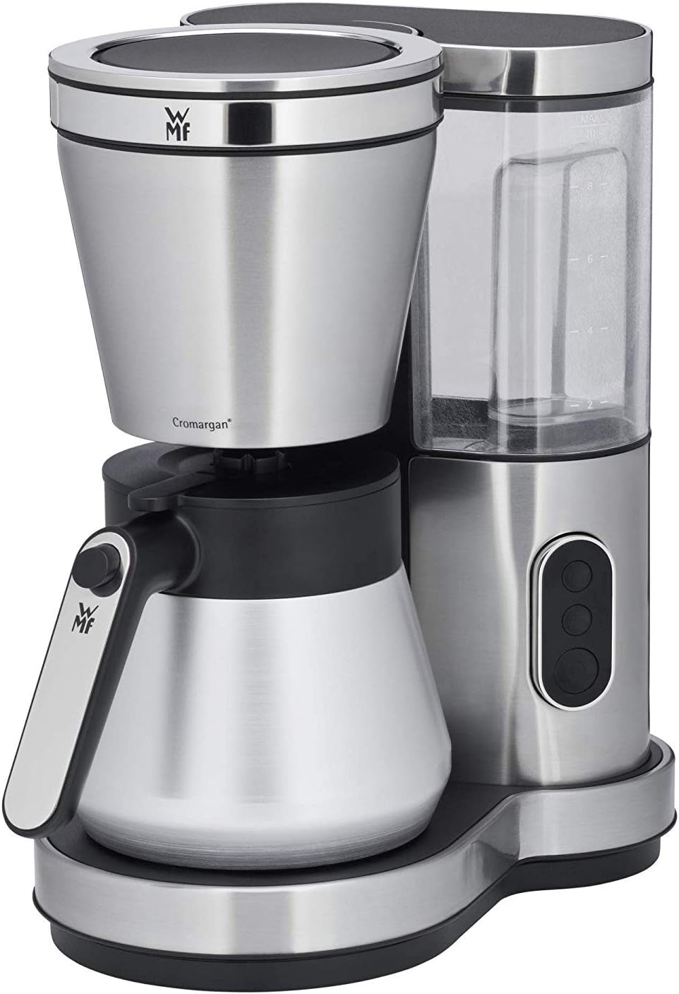 Macchina per caffè espresso WMF Bueno con caraffa in vetro, caffè filtro, 10 tazze, pulsante on/off, sistema antigoccia, filtro oscillante, arresto automatico, piastra riscaldante, 1000W