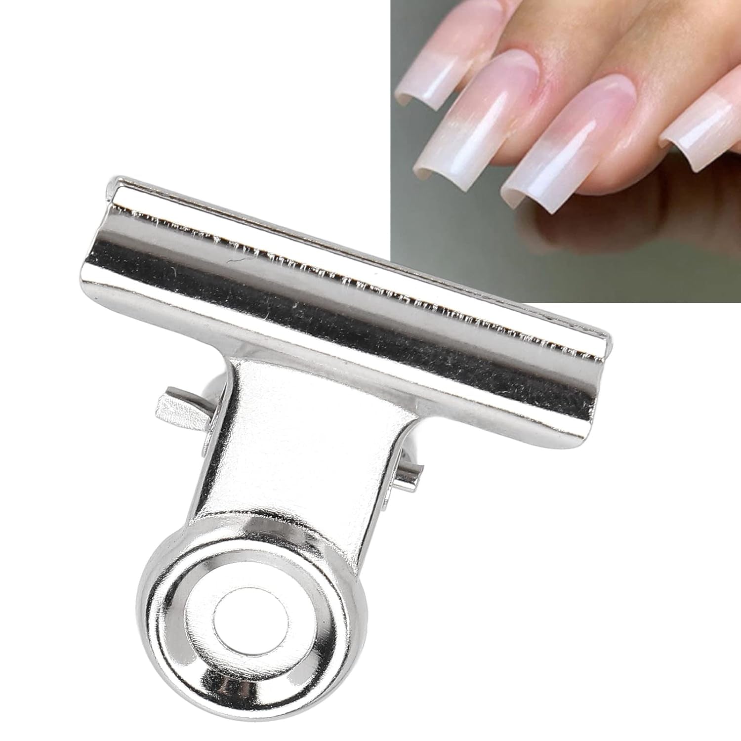10 pezzi clip per unghie clip in metallo clip per estensione unghie strumento per nail art fissatore in fibra di vetro accessori per nail art attrezzatura pratica durevole salone fai da te per la casa