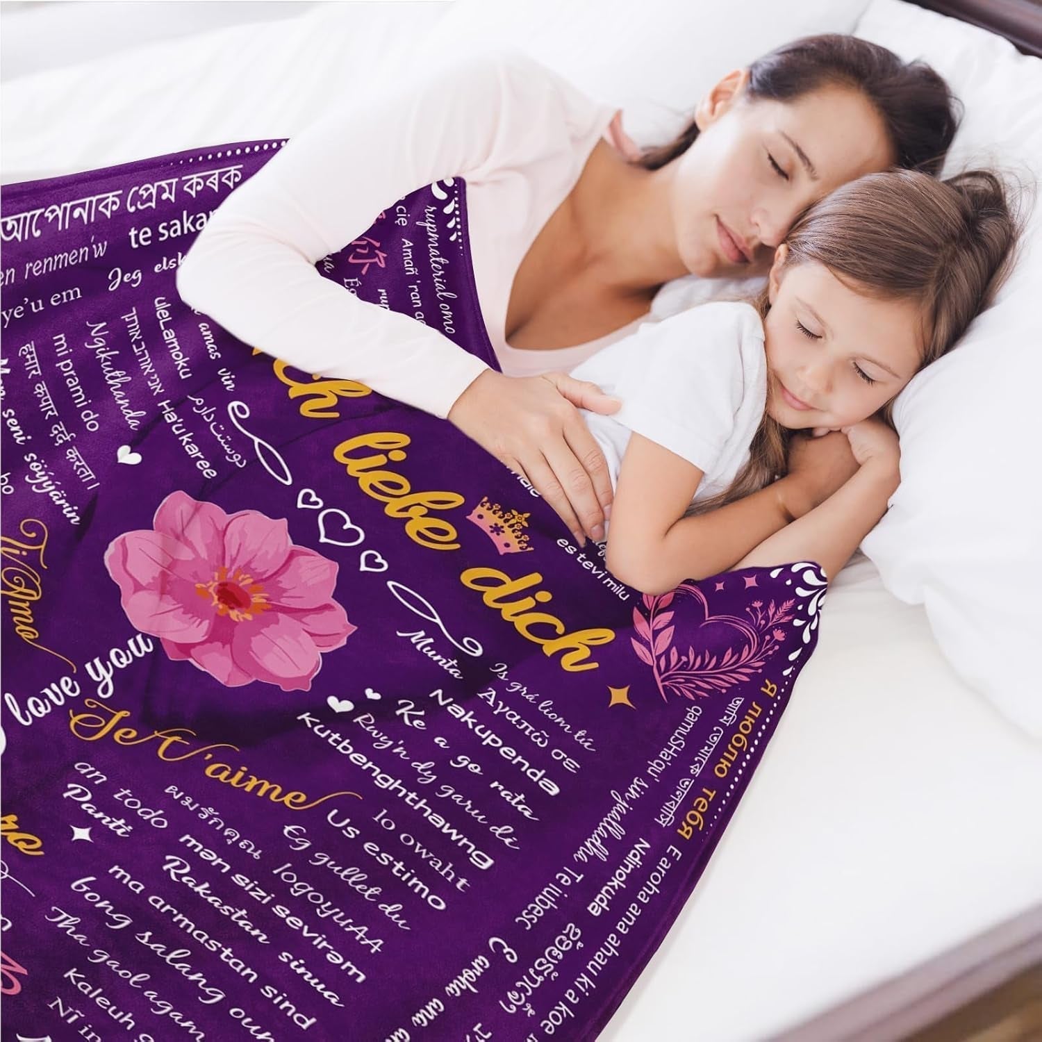 Regali per la mamma, regalo di anniversario per coppie, donne importanti, mariti, sorelle e madri, sicurezza ideale per la festa della mamma, San Valentino e Natale 50"X60" Letti e coperte Yasrlvun
