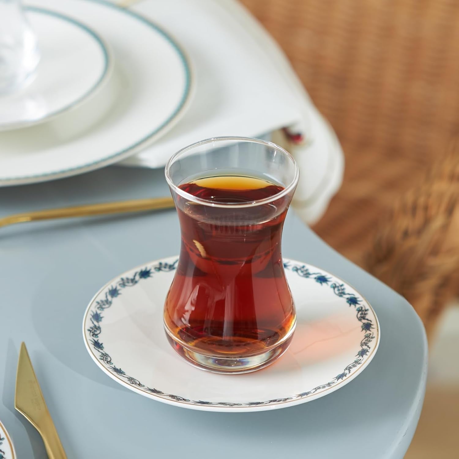 Servizio da dessert Karaca İznik per 6 persone, 18 pezzi - stoviglie eleganti per dessert deliziosi