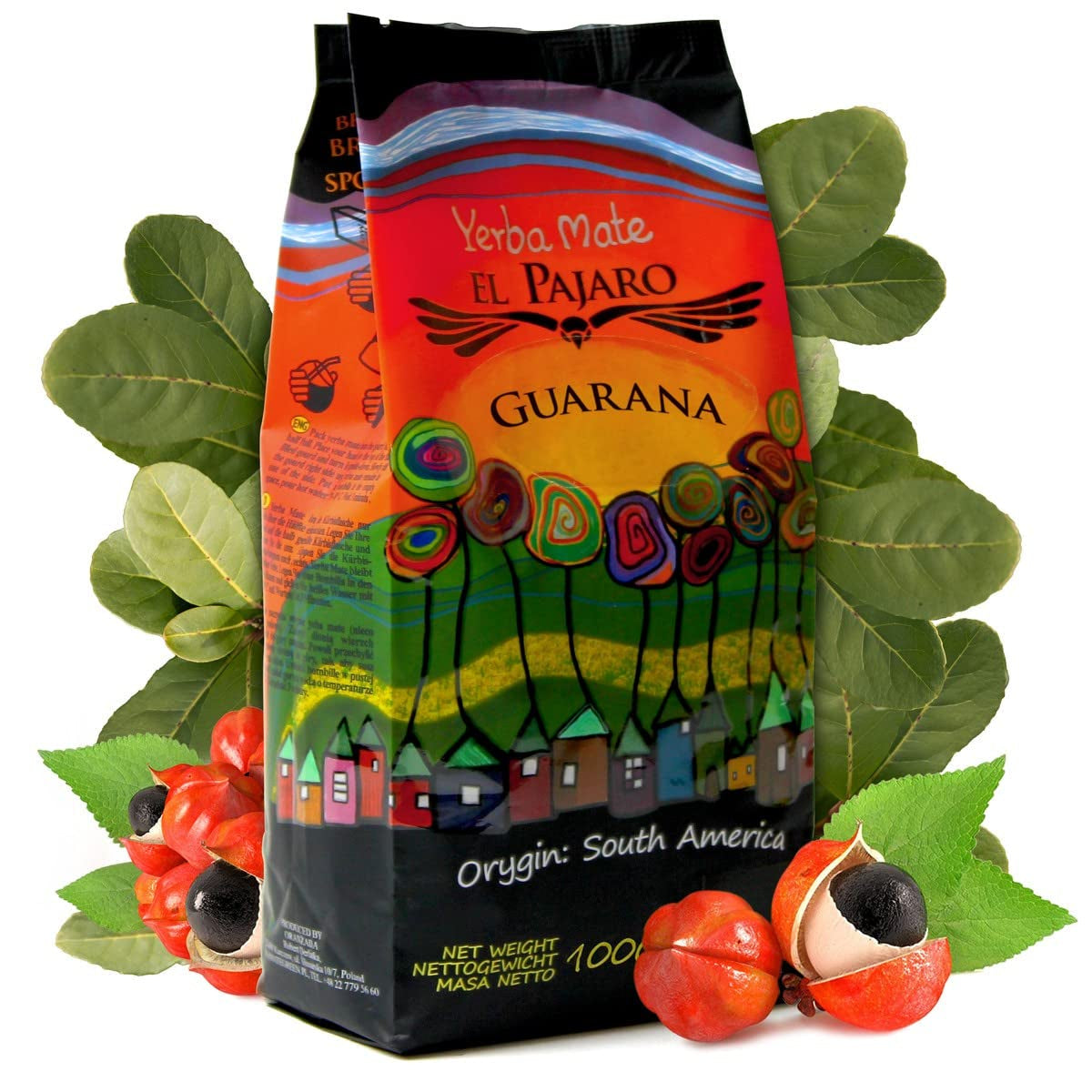 Guaranà 1000 g| Tè Mate del Paraguay | Forte, con catuava, polvere di guaranà, lime | Extra forte, tonificante, ad alta stimolazione