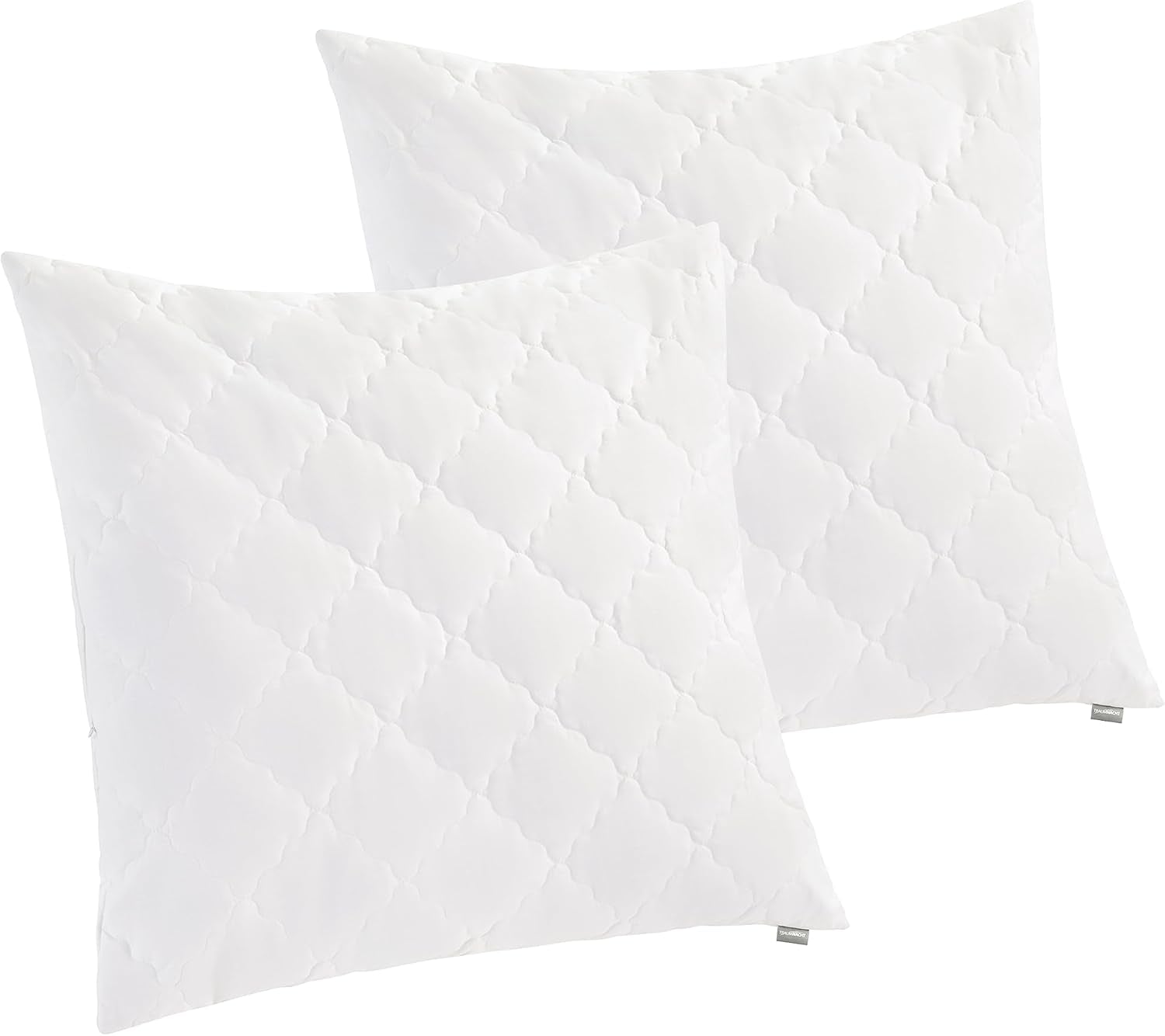 Traumnacht Cuscino Bamboo con fibre di bambù, ipoallergenico, antibatterico Set cuscini con cerniera, composto da 2 cuscini 40X80Cm, certificato Oeko-Tex, sviluppato in Germania Naty Shop cuscini standard 80 X 80 Cm Cuscino