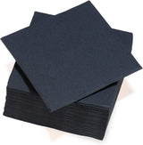 - Tovaglioli di carta Tex Touch - Nero - Tovaglioli certificati Fsc® - Riciclabile e Biodegradabile - Set 40 tovaglioli neri grandi 38 X 38 Cm