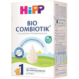 HiPP 1 Organic Combiotik (4 x 600g), latte in polvere per lattanti fin dalla nascita, con colture naturali di acido lattico e amido organico facile da trattare, della migliore qualità biologica