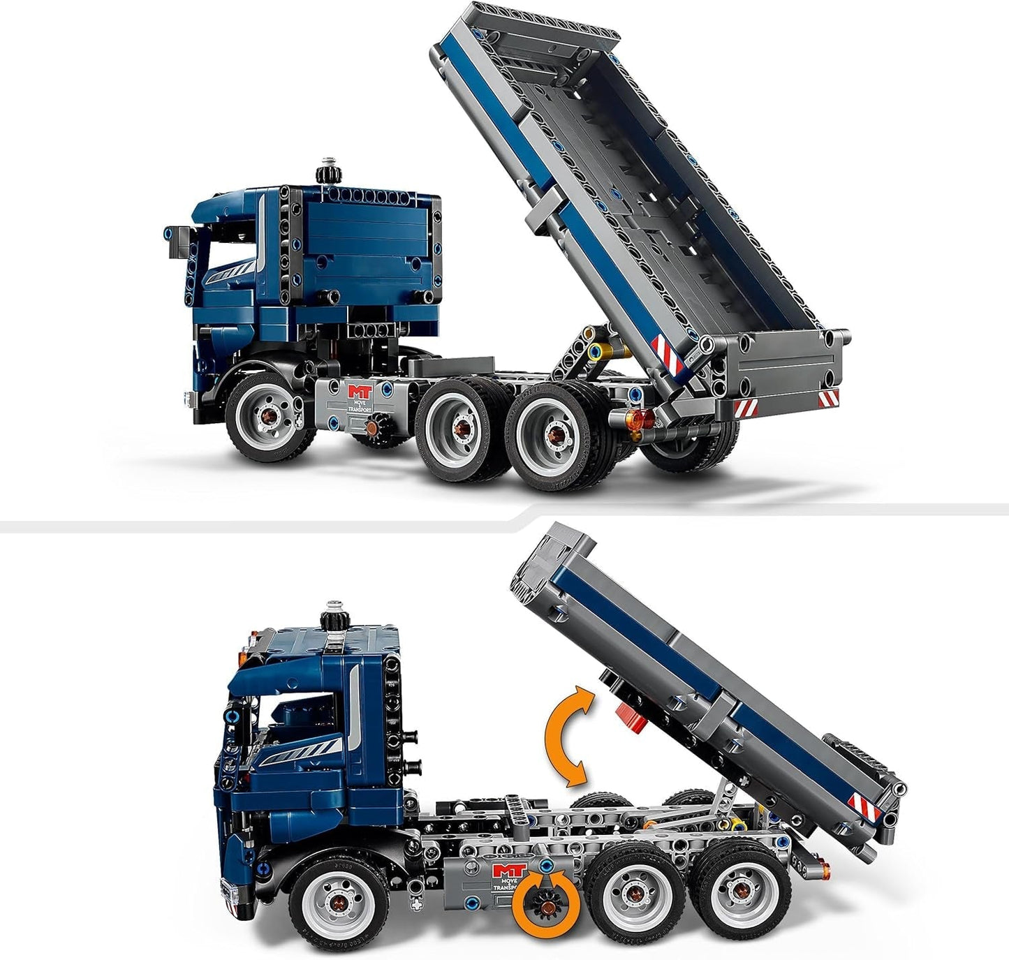 Giocattolo LEGO Technic Autocarro con cassone ribaltabile con volante e autocarro con cassone ribaltabile mobile - veicolo da costruzione blu - idea regalo per compleanni o vacanze - set di costruzione per ragazzi e ragazze a partire da 9 anni 42203 Set di costruzione Besuche den LEGO-Store