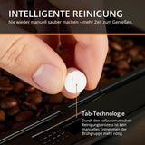 Macchina per caffè espresso automatica KRUPS Arabica Picto, design compatto, facile da usare, controllo rotativo regolabile intuitivo, montalatte, funzione 2 tazze, macchina per caffè espresso, nero, EA810870