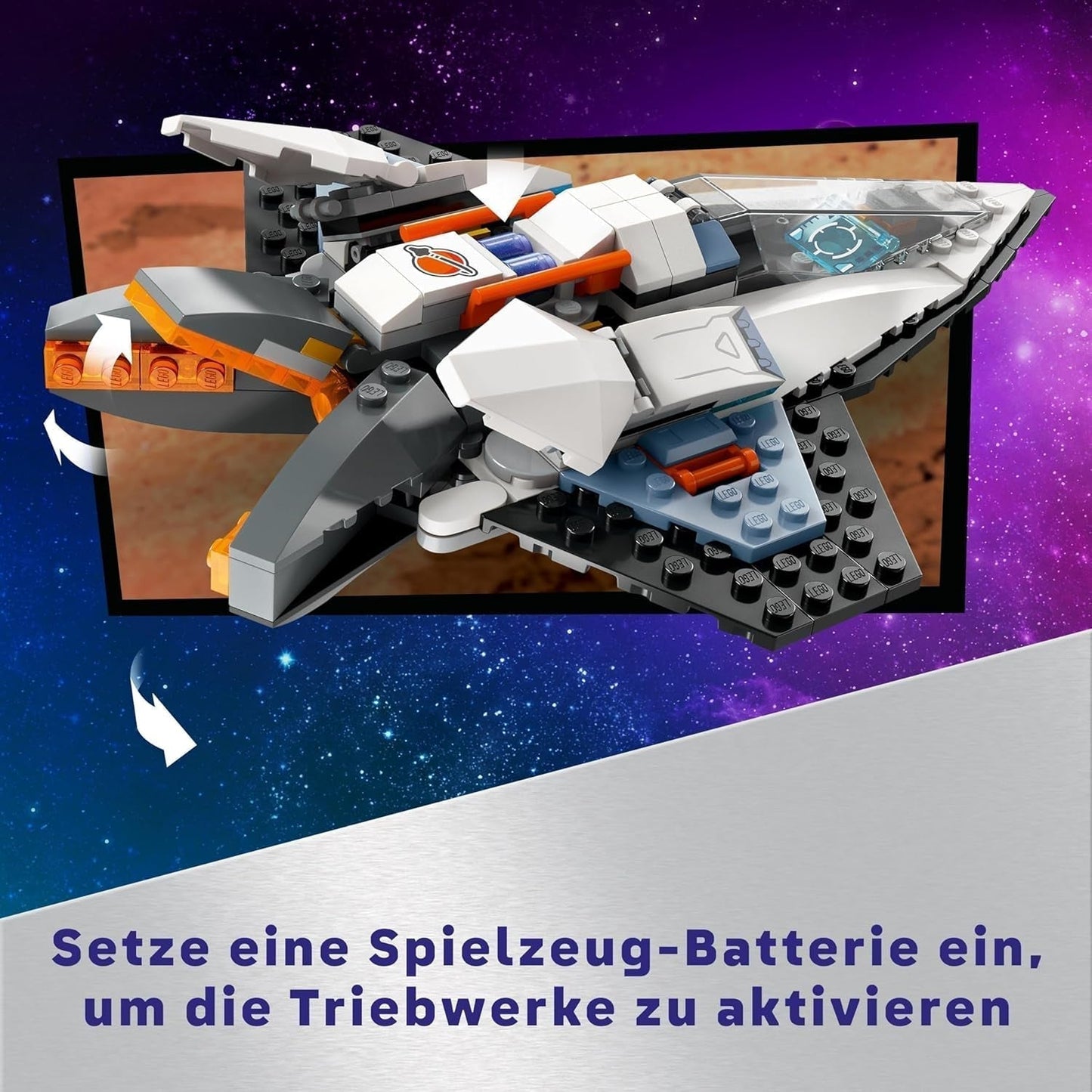 Astronave LEGO City, giocattolo spaziale Space Shuttle da costruire per bambini, ragazzi e ragazze dai 6 anni, set con il personaggio dell'astronauta 60430 Set da costruzione Besuche den LEGO-Store