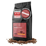 KING'S COFFEE - EXTREME ROAST - Espresso Intenso in grani - bassissima acidità - tostatura in piccoli lotti dall'Italia - caffè in grani per macchine completamente automatiche e macchine portafiltro - 1 kg