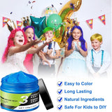 Cera Per Capelli Blu Temporaneo Spray Per Capelli Blu Colore Crazy Blue Lavabile Per Capelli Tintura Per Capelli Istantanea Colore Naturale Per Capelli Styling Capelli Per Uomini Donne Feste Naty Shop Tinture Per Capelli
