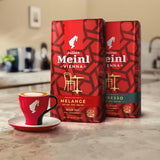 Vienna Melange - 500g di cereali integrali | Miscela classica di caffè viennese | Caffè aromatico ottenuto da chicchi 100% Arabica Ideale per macchine da caffè superautomatiche e macchine per espresso