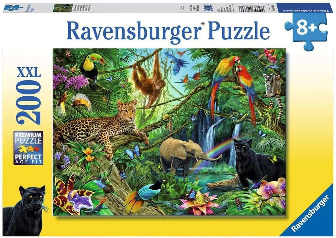 Ravensburger Puzzle per bambini - 12660 Animali nella giungla - Puzzle con animali per bambini dagli 8 anni da 200 pezzi in formato Xxl Puzzle Naty Shop Titolo predefinito