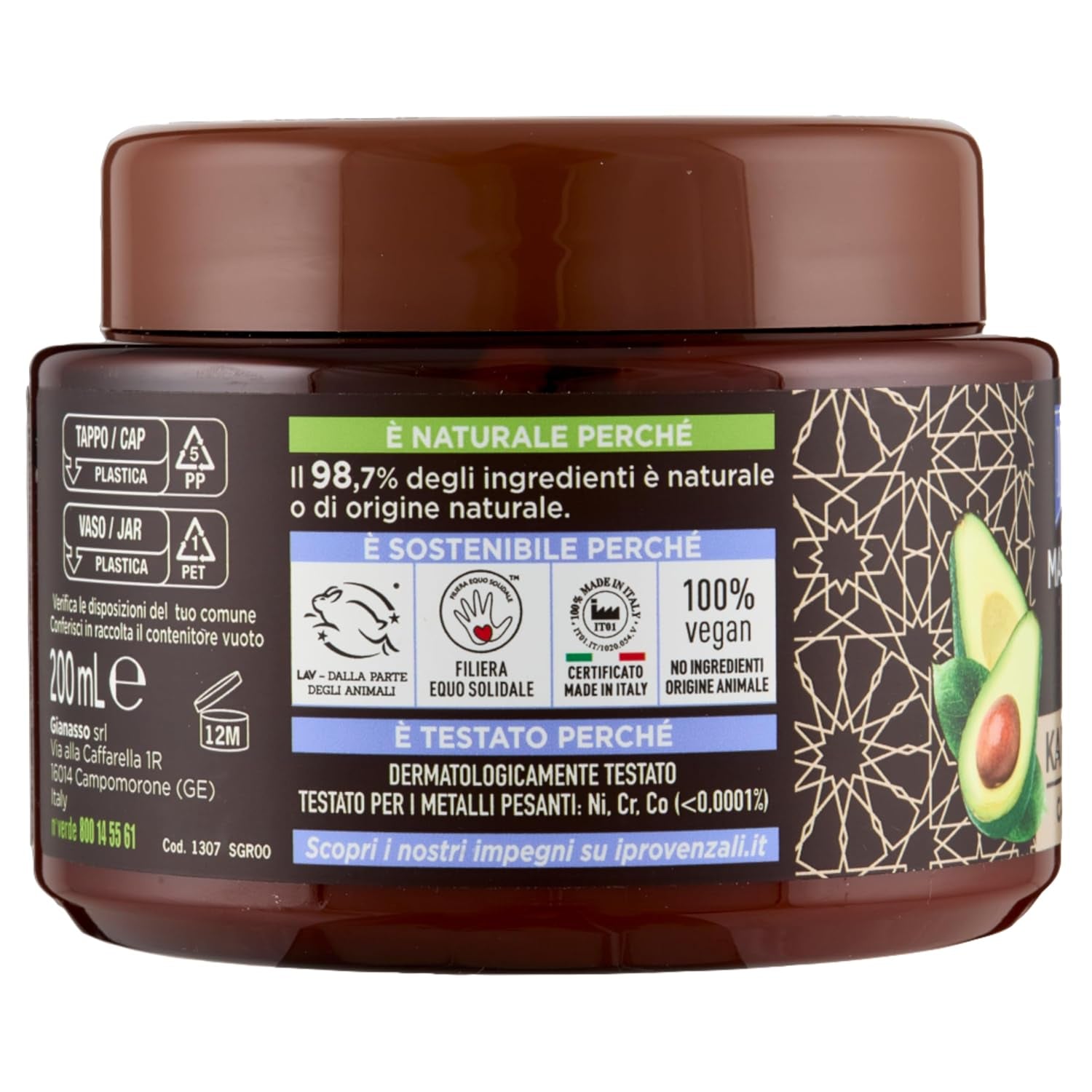 Set, maschera per capelli da 6 pezzi con burro di karitè, prezzo/100 ml: 17,47 EUR Maschera per capelli da 200 ml Naty Shop