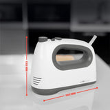 Mixer Clatronic | Motore Kraftvoller da 400 Watt | Sbattitore manuale | Turbostufe & 5 Geschwindigkeitsstufen | Sbattitore manuale | Spülmaschinengeeignete Edelstahlquirle Und -Knethaken | HM 3775 Cucina Naty Shop
