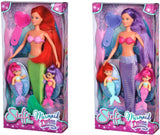 Simba 105734162001 105734162 - Steffi Love The Twin Sirens / due varianti / Steffi come sirena / con due sirenette / bambola fashion / 29 cm, per bambini dai 3 anni in su