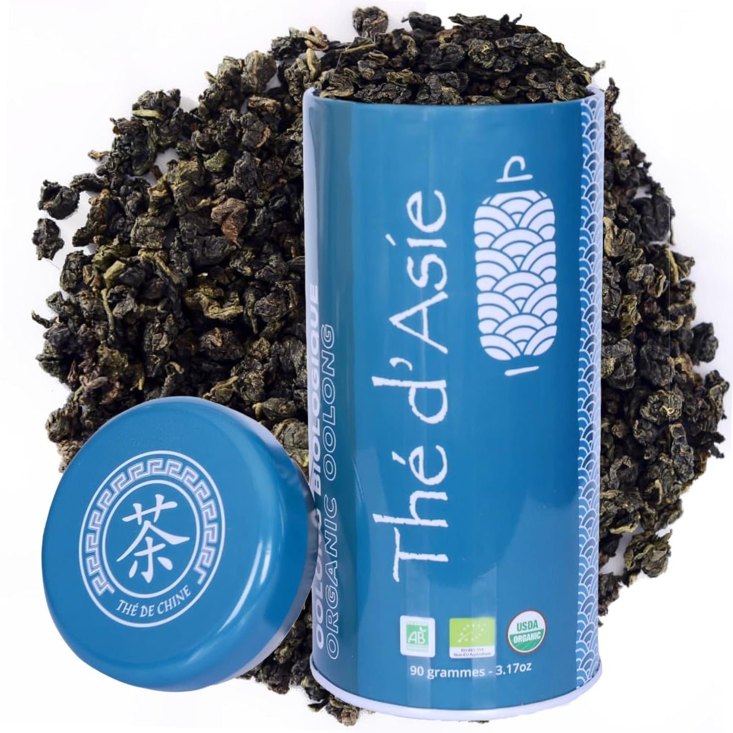 Khla - Tè Oolong Bio 100 G - Tè Blu - Tè Sfuso Naturale - Tè Asiatico Biologico - Sfuso e Tagliato - Tè alle Erbe e Infuso - Dalla Cina