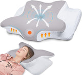 Hothands Cuscino Memory Foam Cuscino Ortopedico ergonomico Lato Schiena Cuscino per Sollievo dal Dolore Addominale Migliora la Qualità del Sonno 62X41X13/11Cm Cuscini Ortopedici Cervicali Naty Shop Titolo predefinito