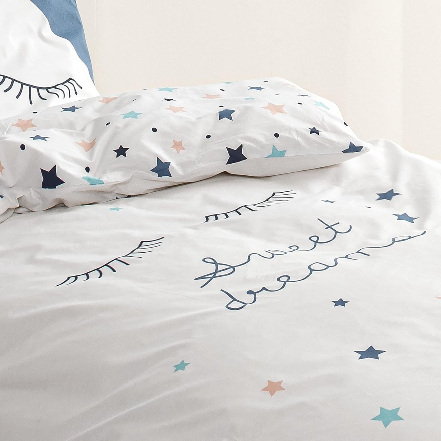 Set biancheria da letto per bambini, reversibile, Stars Bedding - bambini Naty Shop