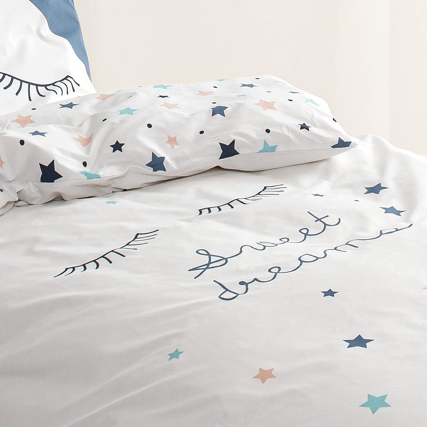 Set biancheria da letto per bambini, reversibile, Stars Bedding - bambini Naty Shop