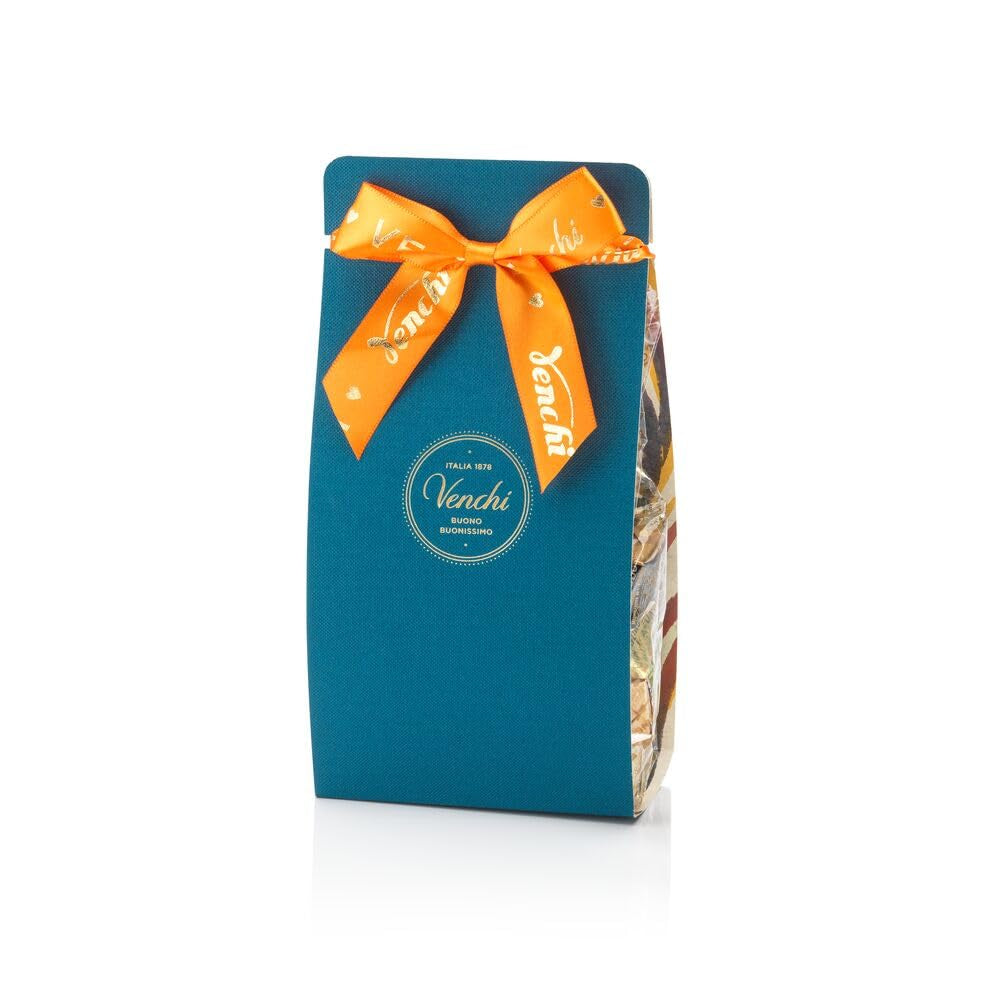 Venchi – Collezione Murrine – Confezione regalo con cioccolatini cremini e gianduiotti assortiti, 411g – Con nocciole Piemonte IGP – Idea regalo – Senza glutine