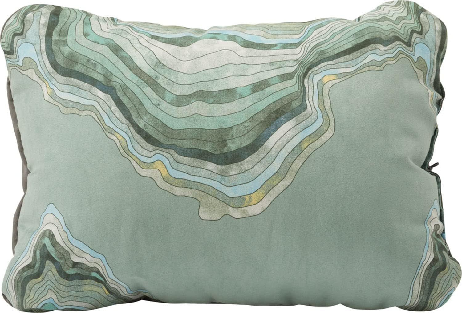 Cuscino comprimibile Therm-A-Rest Cascade con cordino, Cuscino da campeggio, Colore: Topowave, Misura: L Naty Shop Cuscini da viaggio Topowave L (38 X 56 X 18 Cm)