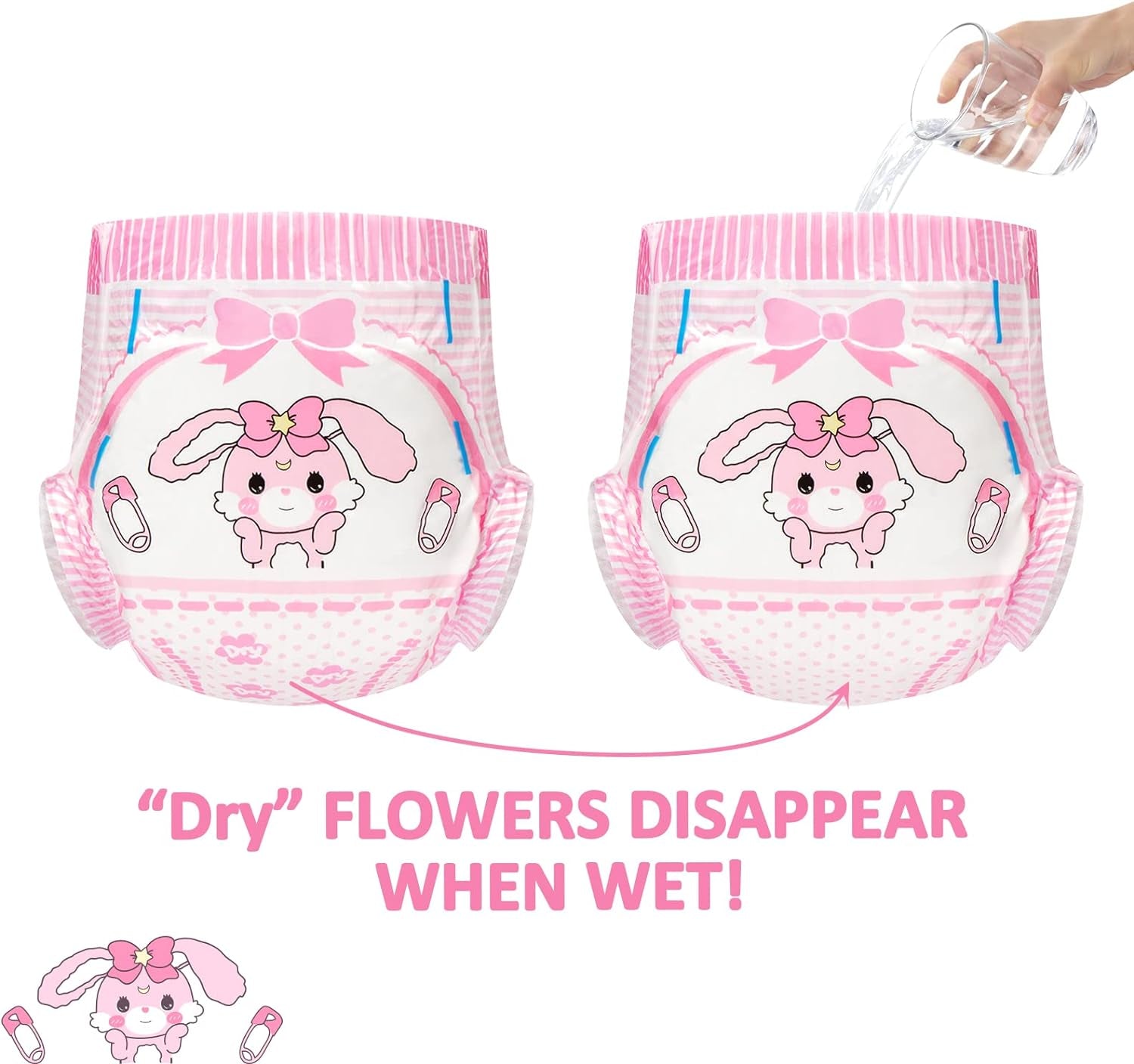 Pannolini stampati per adulti 5500-5800 ml, 10 pezzi - Baby Usagi (XL)