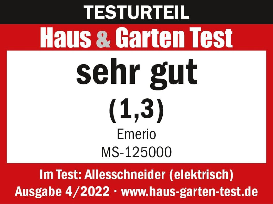 Emerio Affettatrice Multiuso "Made in EU" MS-125000, lama in acciaio inox made in Germany, regolabile 0-17 mm, 100 W Trituratori e Affettatrici Naty Shop