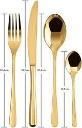 Sambonet 52553G81 - Servizio posate Taste Golden 24 pezzi Cucina Naty Shop