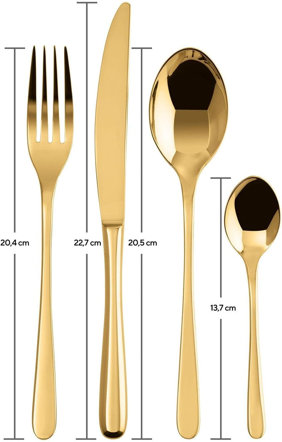 Sambonet 52553G81 - Servizio posate Taste Golden 24 pezzi Cucina Naty Shop