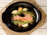 Beper BC.510 Slow Cooker, 280 W, 4,5 litri, vetro ceramico, nero e acciaio Slow Cooker Naty Shop
