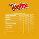 Tavolette di cioccolato bianco Twix; caramello, biscotti, cioccolato bianco; confezione multipla di cioccolatini; 5 barrette (5 x 46 g)