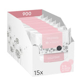 LILLYDOO Salviette umidificate Green, 600 salviette (10 x 60), salviette resistenti allo strappo 100% senza plastica - Senza profumo, delicate e naturali, detergenti delicati per pelli sensibili, dermatologicamente testate