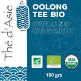 Khla - Tè Oolong Bio 100 G - Tè Blu - Tè Sfuso Naturale - Tè Asiatico Biologico - Sfuso e Tagliato - Tè alle Erbe e Infuso - Dalla Cina