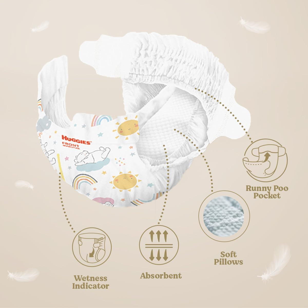 Pannolini per bambini Huggies Extra Care Disney, taglia 5 (12-22 kg), confezione da 2 x 33 pannolini, 66 pannolini in totale