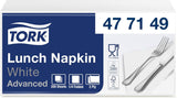 Tork Tovagliolo Soft Lunch bianco, piega 1/8, 3 veli, 33 cm × 33 cm, 150 tovaglioli, 477416