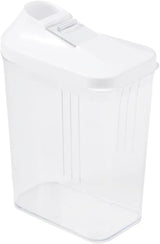 contenitore salvafreschezza per alimenti secchi, coperchio dosatore regolabile in continuo, plastica, 500 ml, 8 x 4,5 x 15 cm, Paola, bianco Contenitori per alimenti Naty Shop