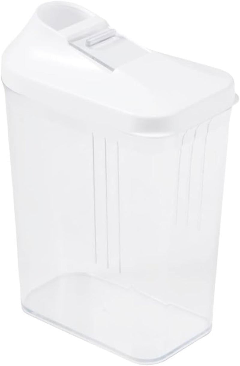 contenitore salvafreschezza per alimenti secchi, coperchio dosatore regolabile in continuo, plastica, 500 ml, 8 x 4,5 x 15 cm, Paola, bianco Contenitori per alimenti Naty Shop
